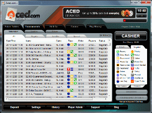 Aced Poker Lobby